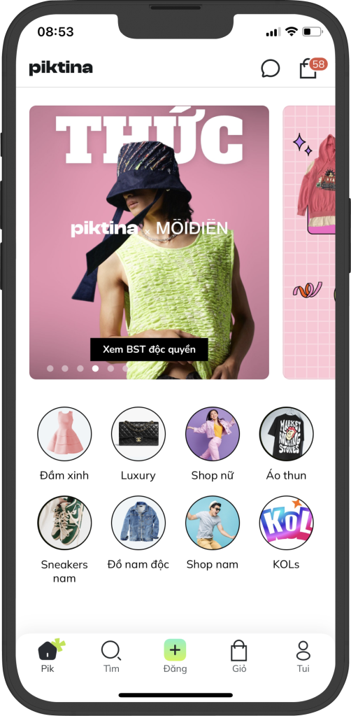 Về Piktina - ứng dụng mua bán thời trang secondhand từ Việt Nam